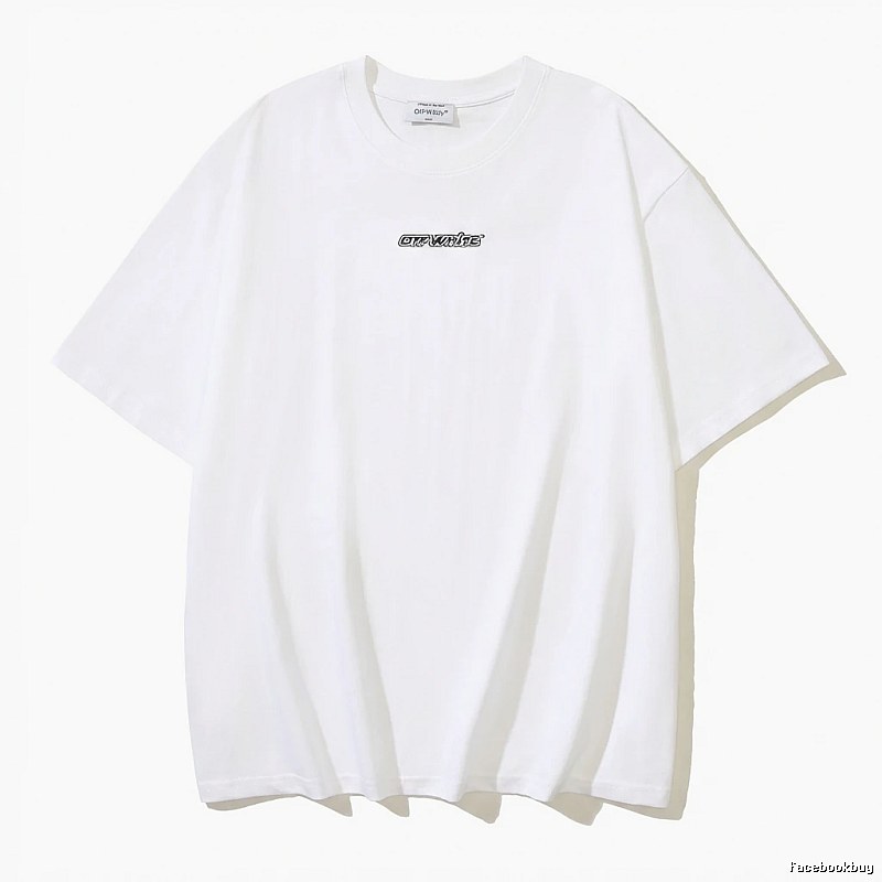 Off-White minimalist style white T-shirt