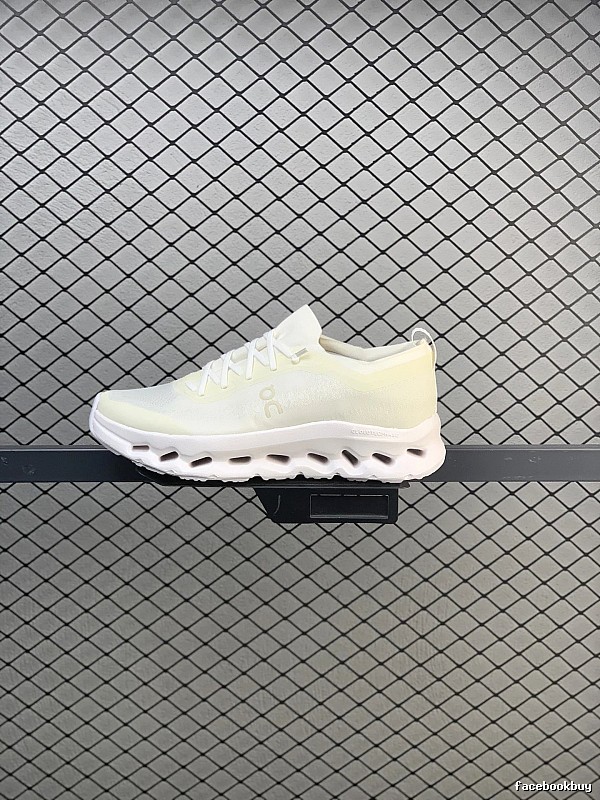 On White and Yellow Cloud Runners Defined by Open Mesh Panels