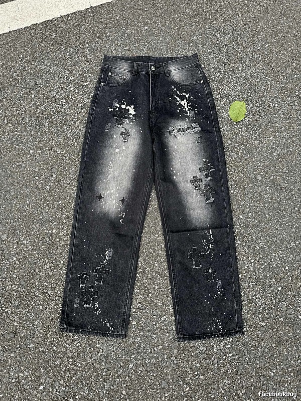 Outdoor Edit Splatter Jeans - Black