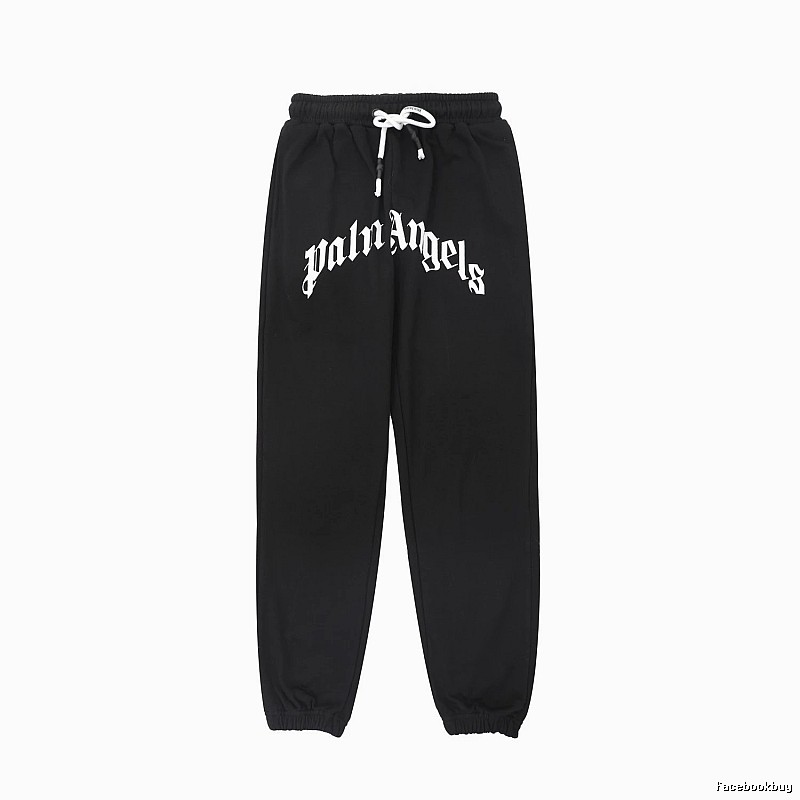 Palm Angels Gothic Style Black Sweatpants