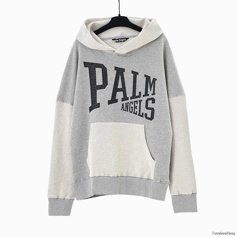Palm Angels patchwork grey sweatshirt