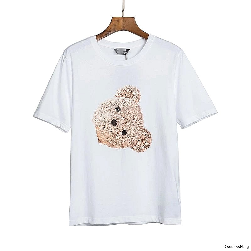 Palm Angels Resort Bear graphic T-shirt White Colorful Bear with Premium Look