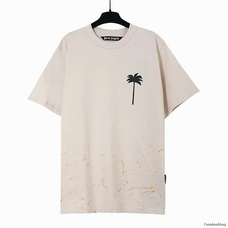 Palm Angels Resort Logo T-shirt White Palm Tree with Premium Look
