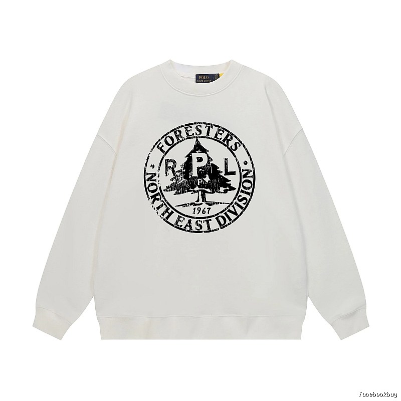 Ralph Lauren retro-style white sweatshirt