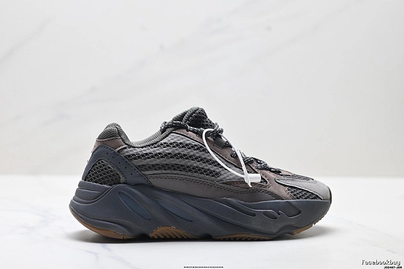 Retro-style Grey and Black Yeezy 700 Shoes