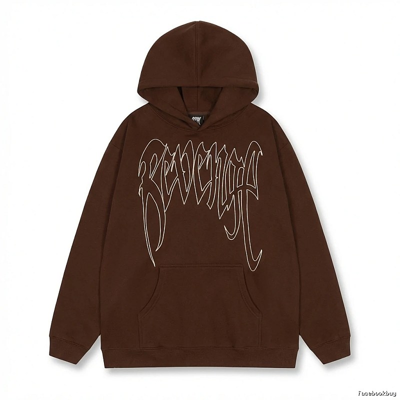 Revenge Gothic Style Dark Coffee Hoodie