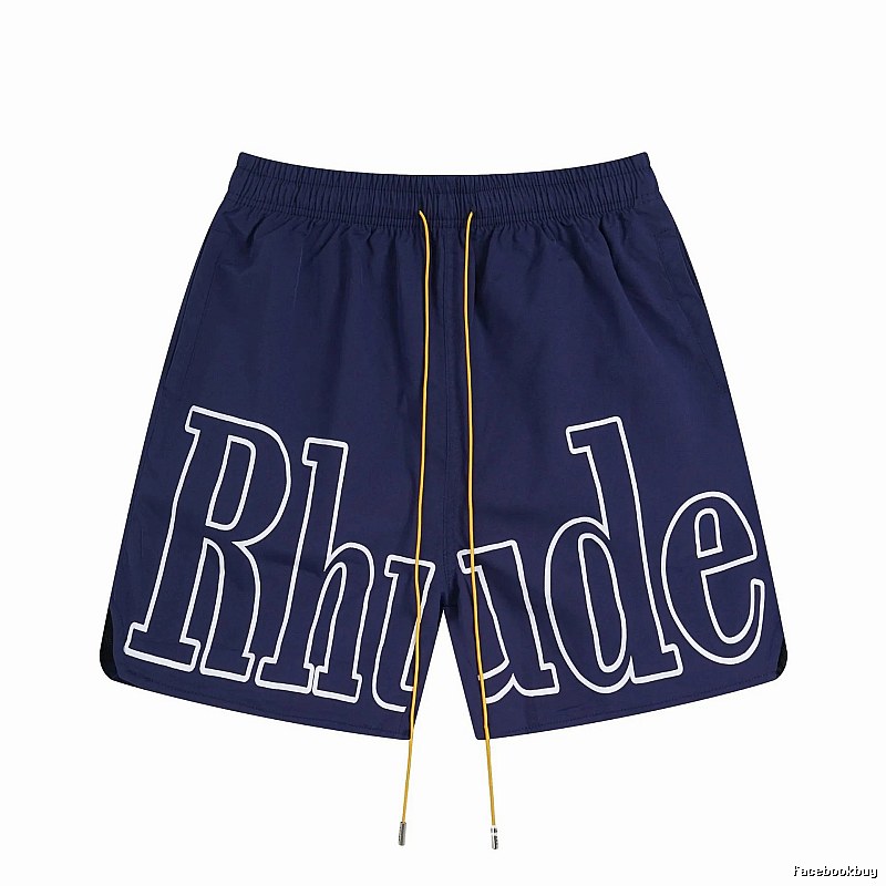 RHUDE Alphabet Wind Dark Blue Shorts