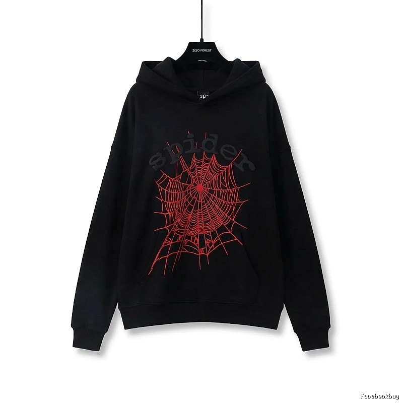 Sp5der cobweb - style black sweatshirt