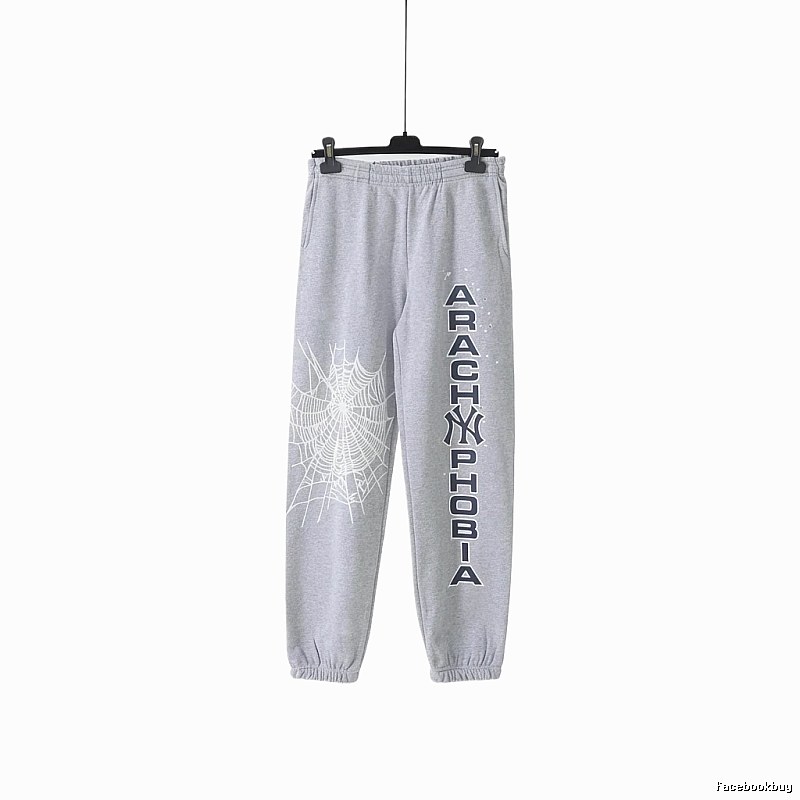 Sp5der Grey Trendy Sweatpants