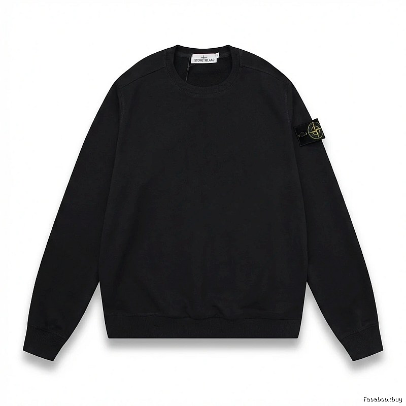 Stone Island basic black sweatshirt