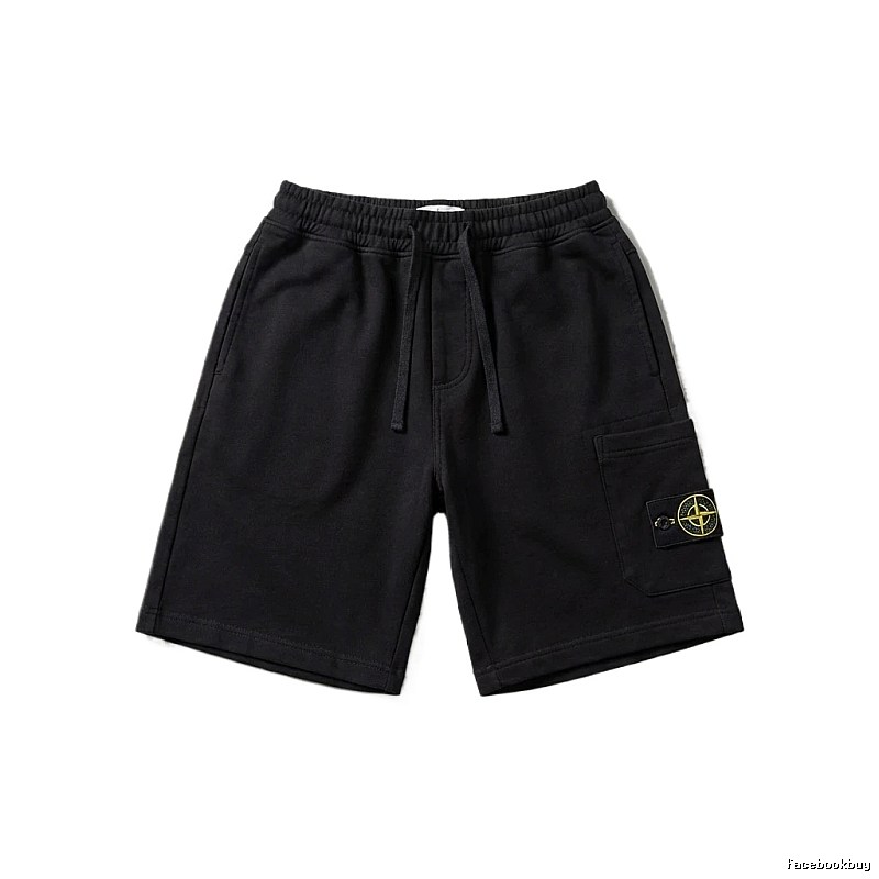 Stone Island functional style black shorts