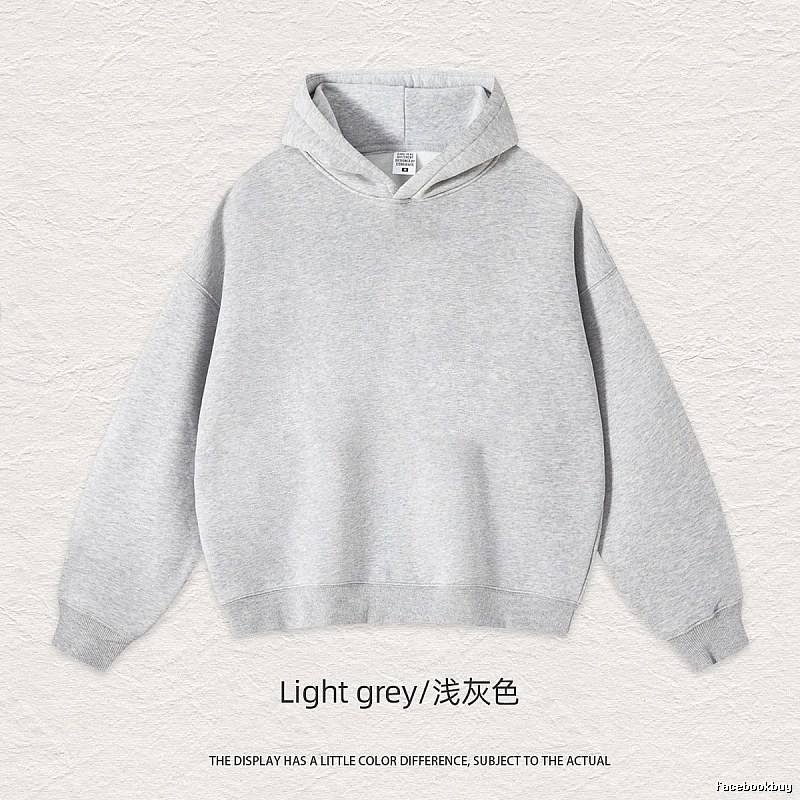 Streetwear Blank pullover hoodie Black Minimal A with Logo Accent