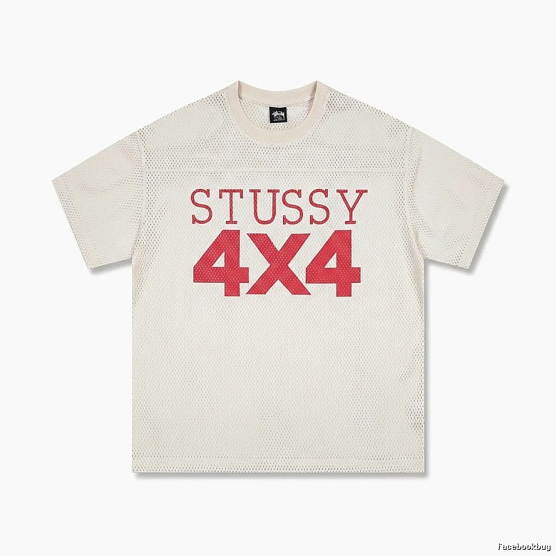 Stussy 4X4 Retro Style White T-shirt