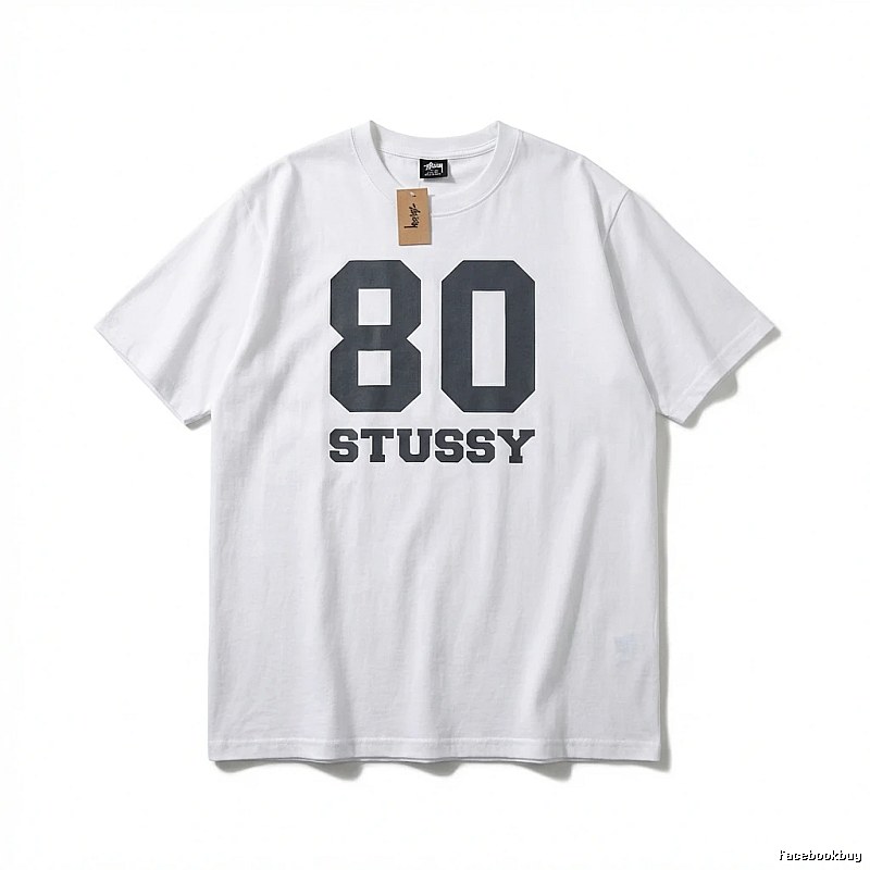 Stussy 80 Series Simple White T-shirt