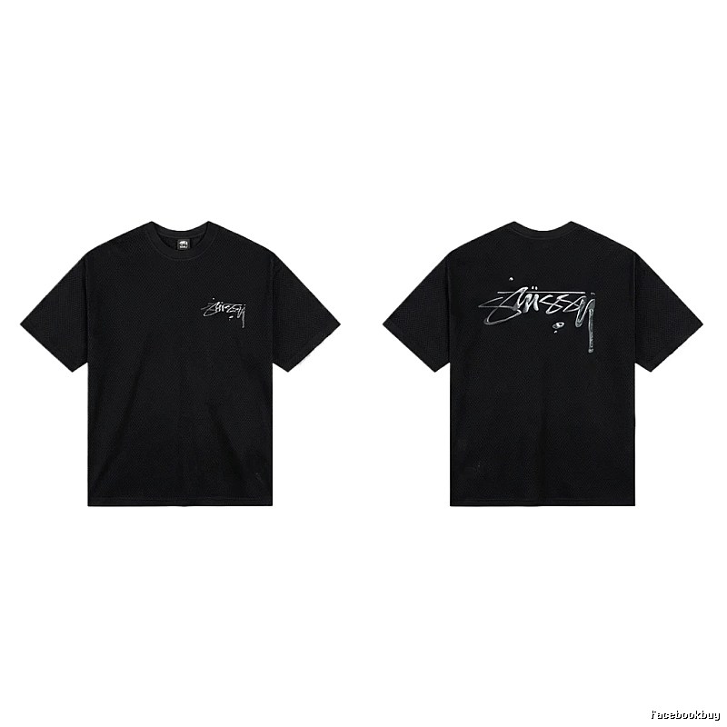 Stussy basic style minimalist black T-shirt