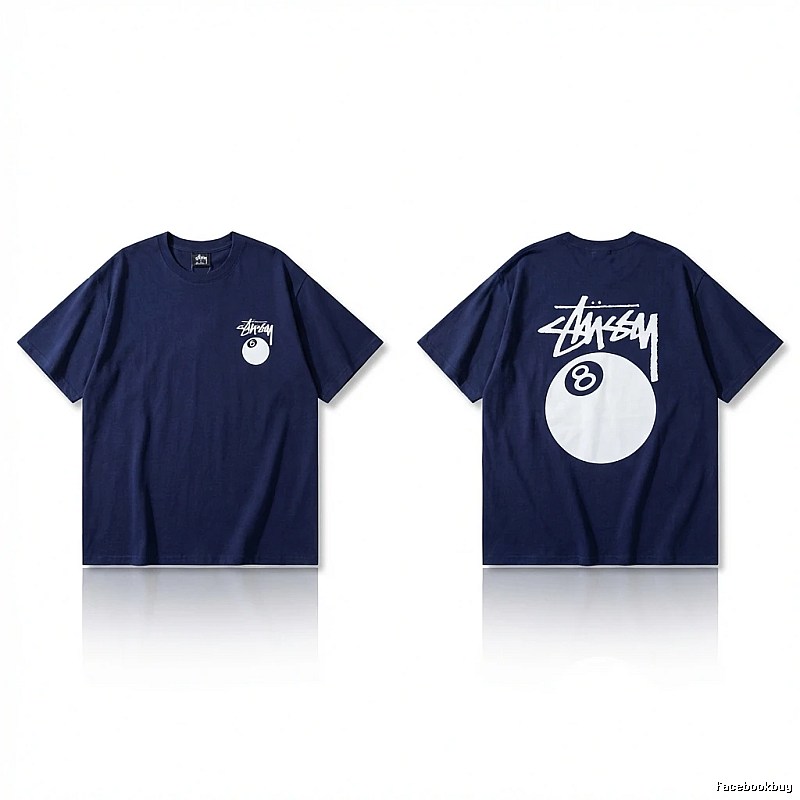Stussy Billiards Element Minimalist Style T-shirt