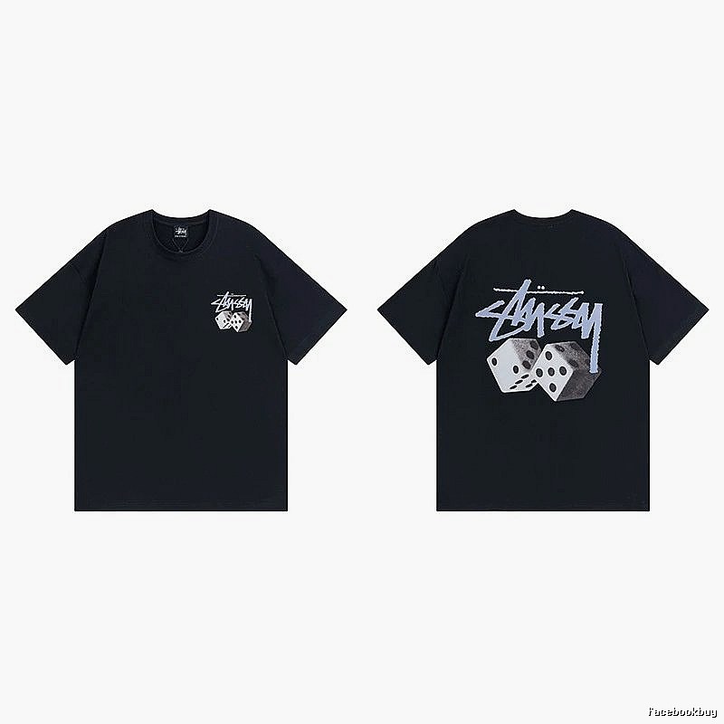 Stussy Black Spider Graphic T-Shirt Layered Outfit Logo