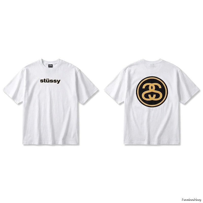 Stussy classic simple white T-shirt