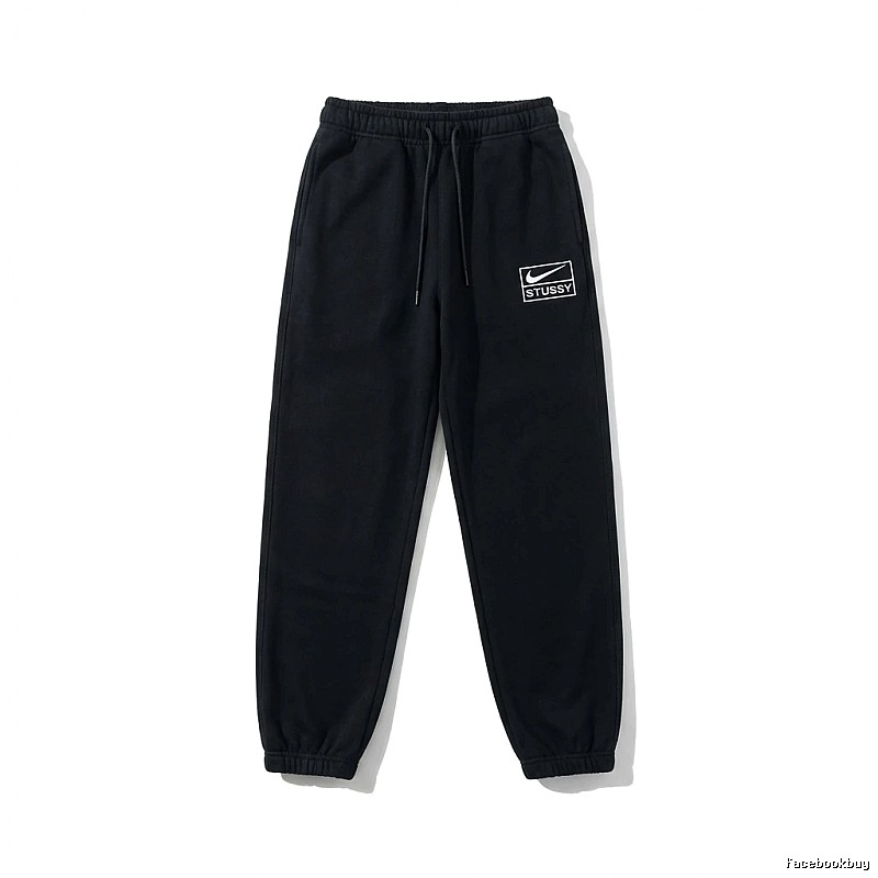 Stussy Co-branded Casual Black Sweatpants