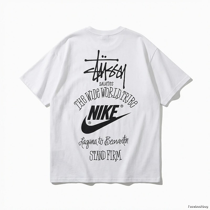 Stussy Co-branded Simple White T-shirt