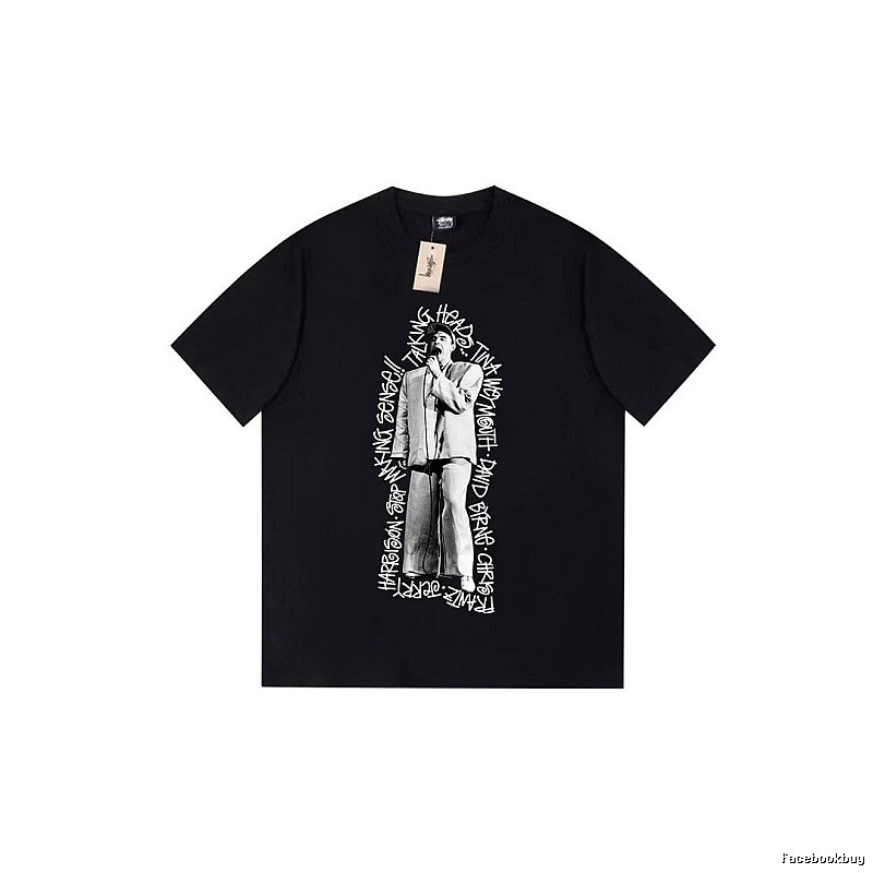 Stussy Lightweight Graphic T-shirt Black White Stussy for Trend Styling