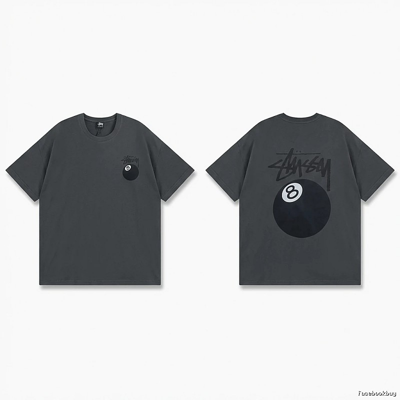 Stussy No.8 Retro Black T-shirt