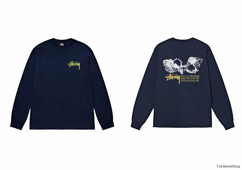 Stussy Skull Print Dark Style Long-sleeve