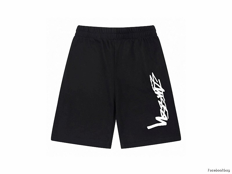 Stussy street-style black shorts