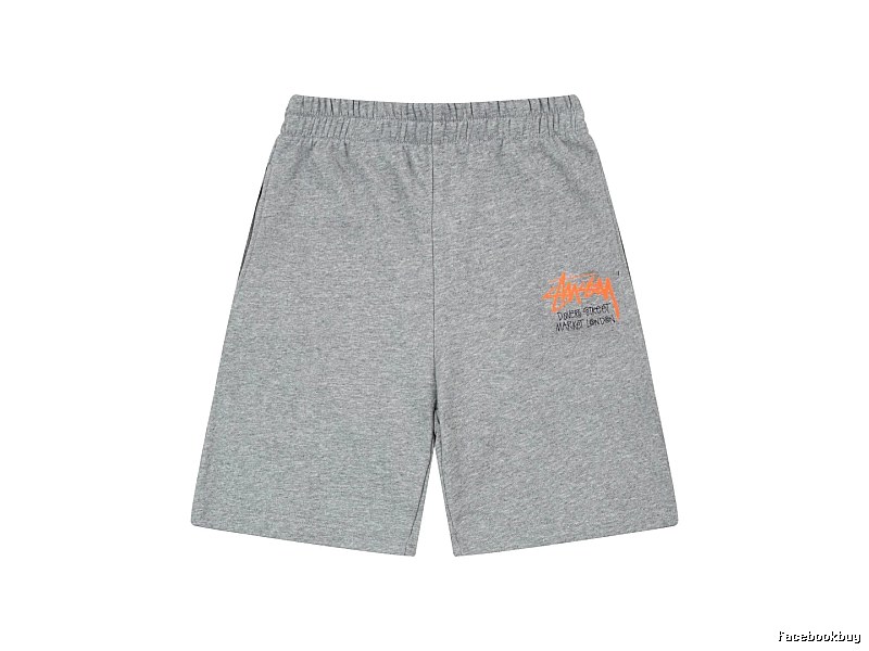 Stussy street-style grey shorts