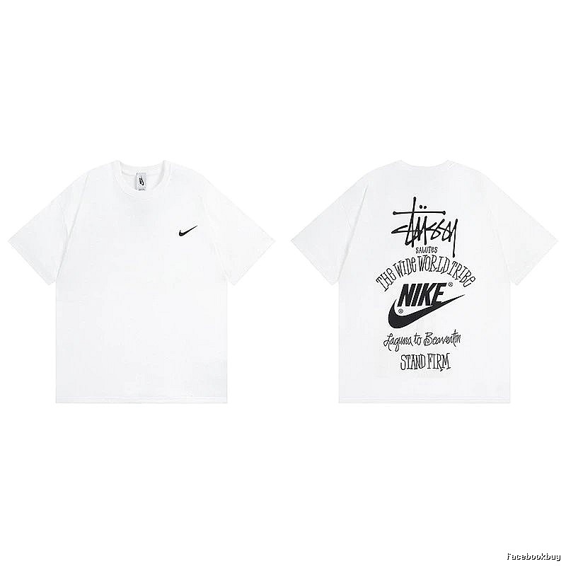 Stussy White Spider Graphic T-Shirt Poolside Style Logo