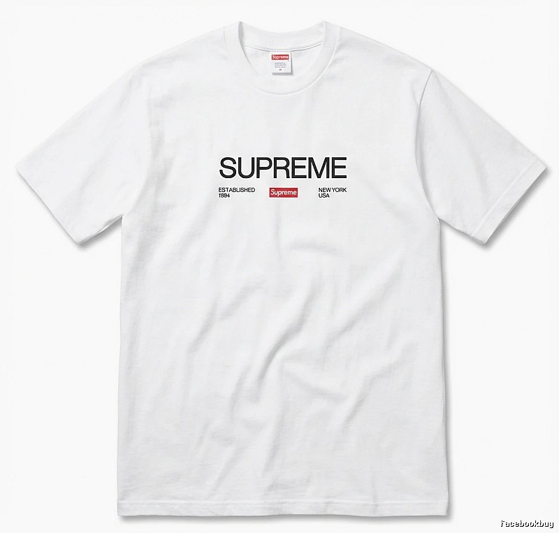 Supreme basic simple white T-shirt