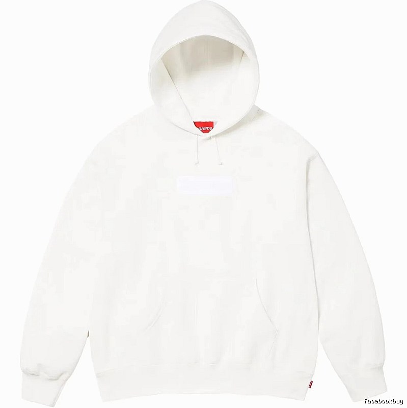 Supreme Monogram Logo hoodie Gray Red Oversized for Layered Styling