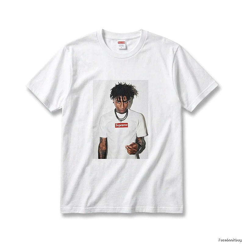 Supreme Portrait Print Style White T-shirt