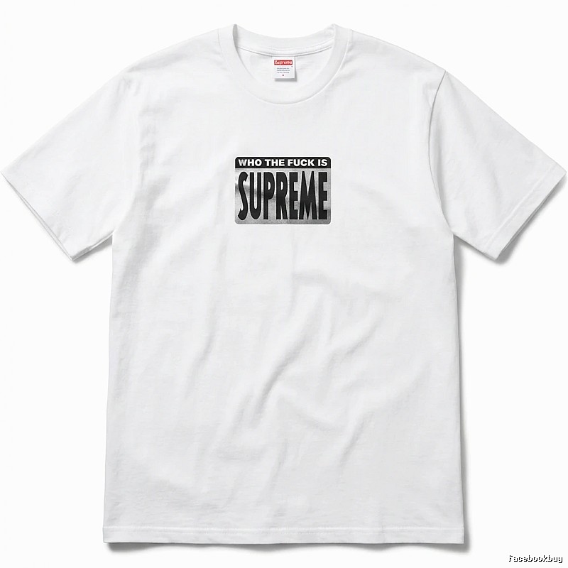 Supreme - printed trendy brand white T - shirt
