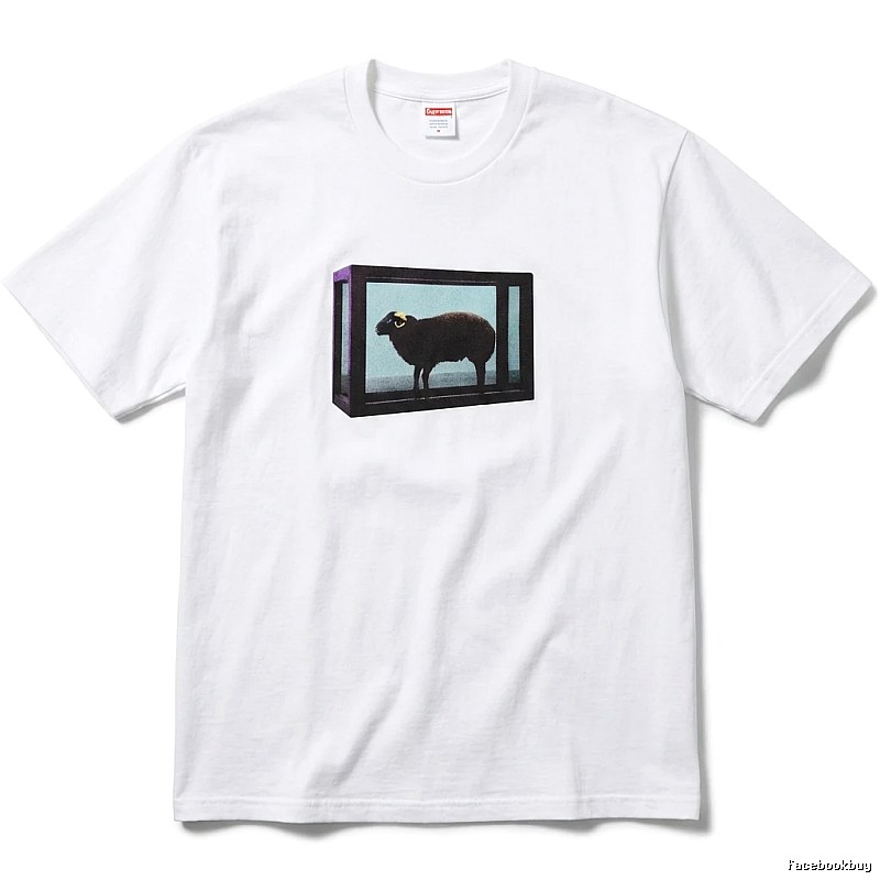Supreme Sheep Print White T-shirt