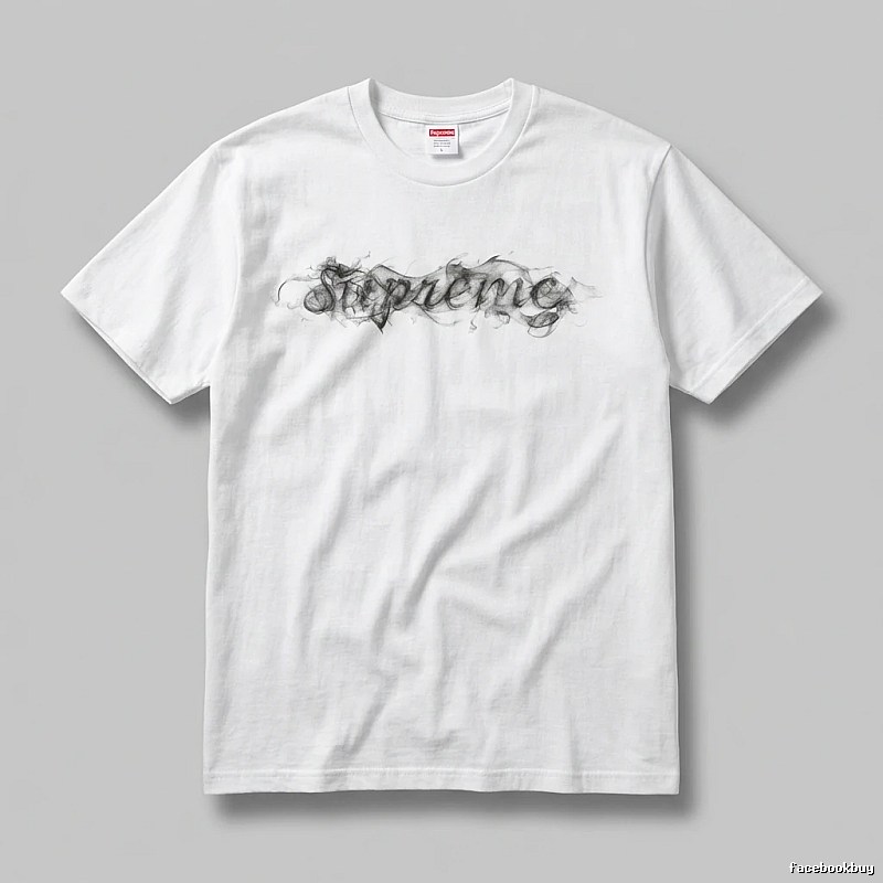Supreme Smoke Style White T-shirt