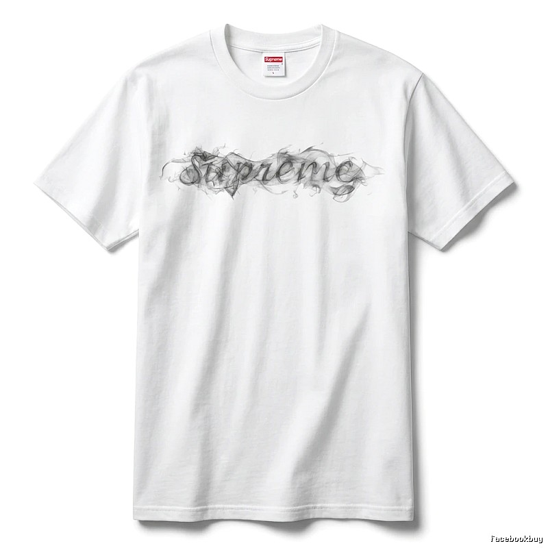 Supreme Smoke Style White T-shirt