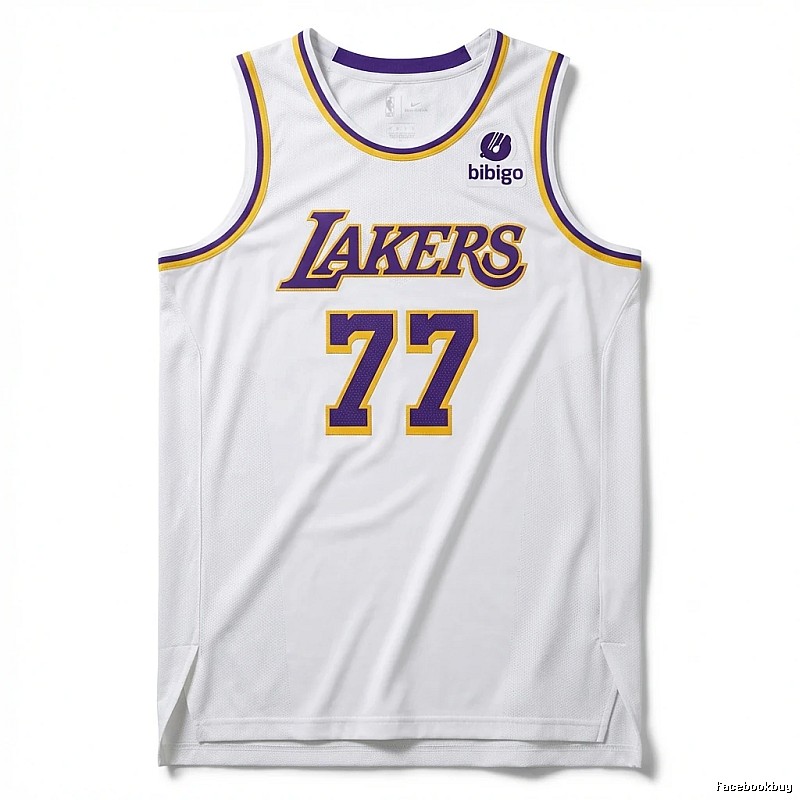 The No. 77 white basketball jersey of the Mavericks.