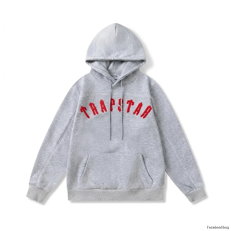 Trapstar Letter Style Grey Hoodie