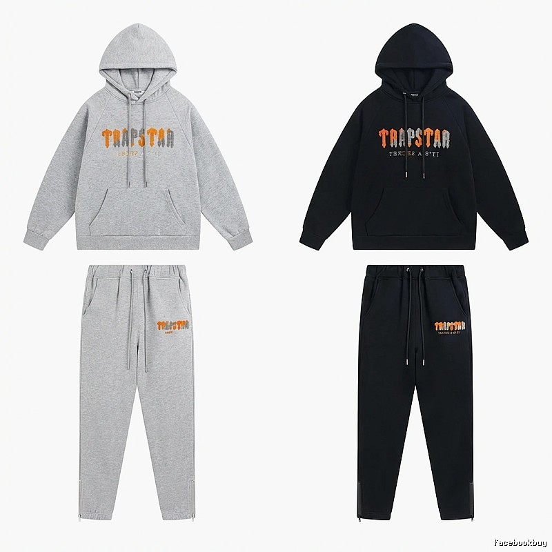 Trapstar Printed Streetwear Set (Grey/Black)