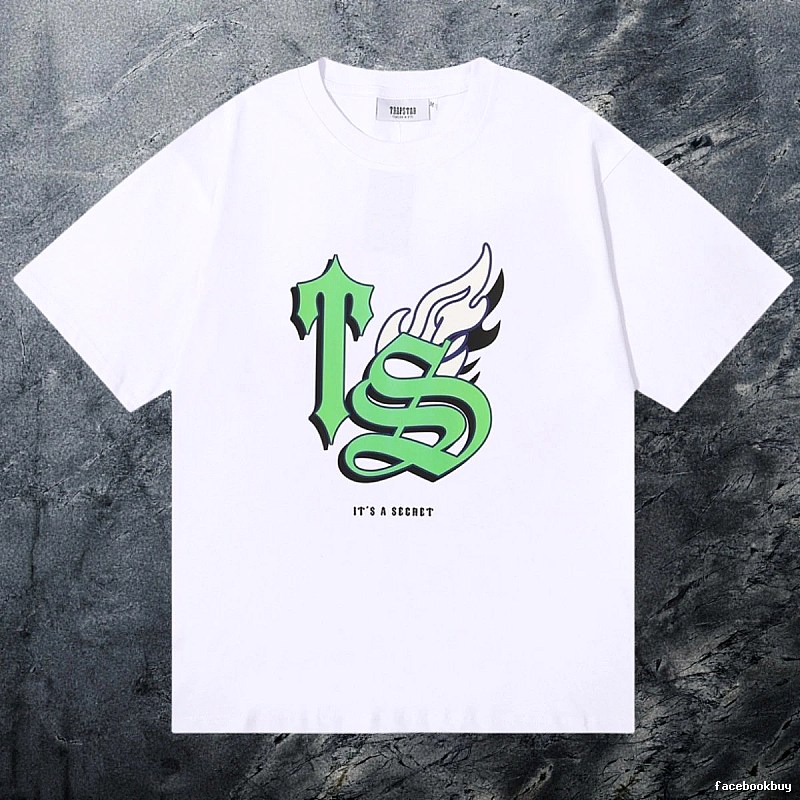Trapstar Relaxed Keys graphic T-shirt Black White Key with Designer-Inspired Detail
