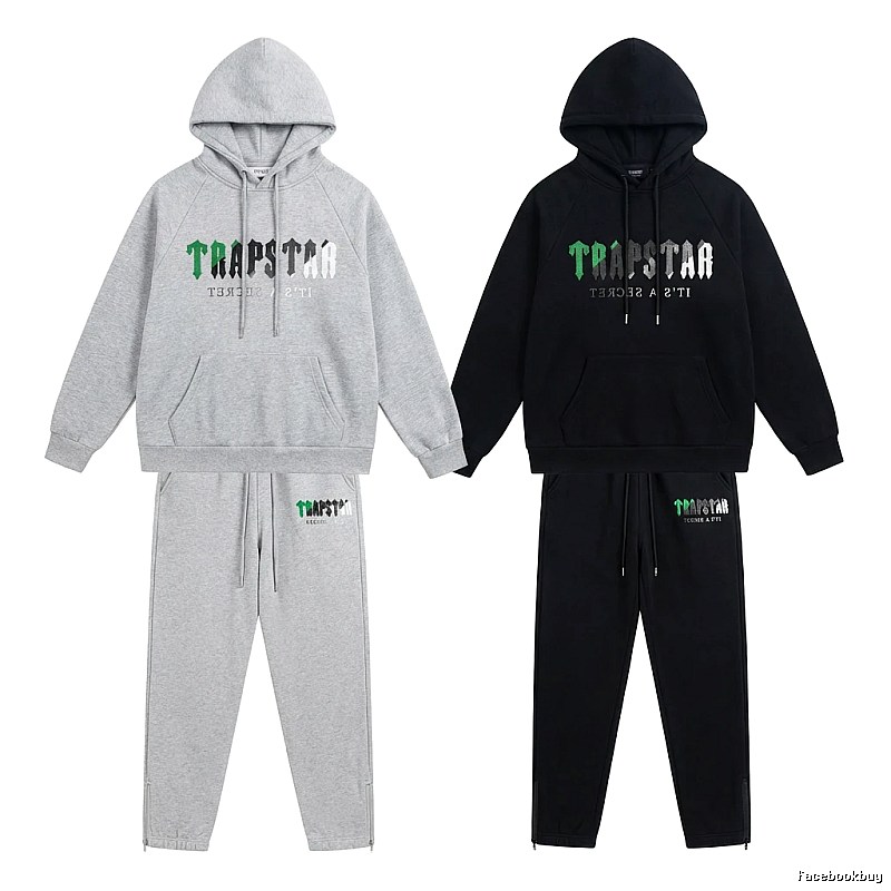 Trapstar Trendy and Cool Style Grey-Black Suit