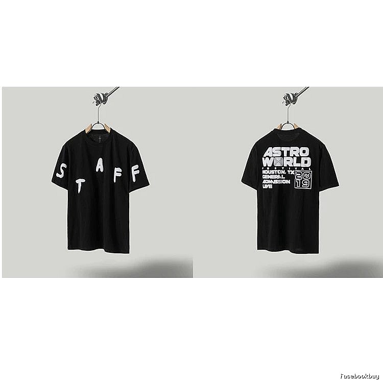 Travis Scott Astroworld Street Style Black T-Shirt