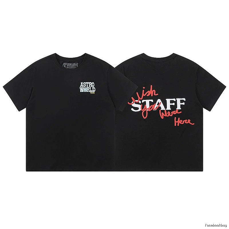 Travis Scott Logo Detail Graphic T-shirt Brown Travis Scott with Functional Detail