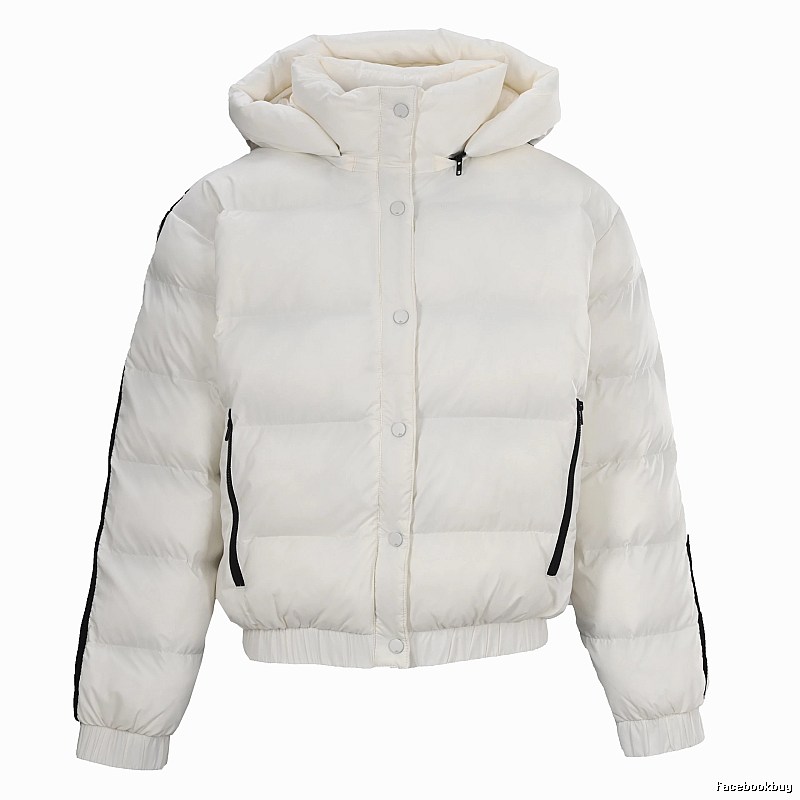Weekend Cropped Puffer Jacket with high collar